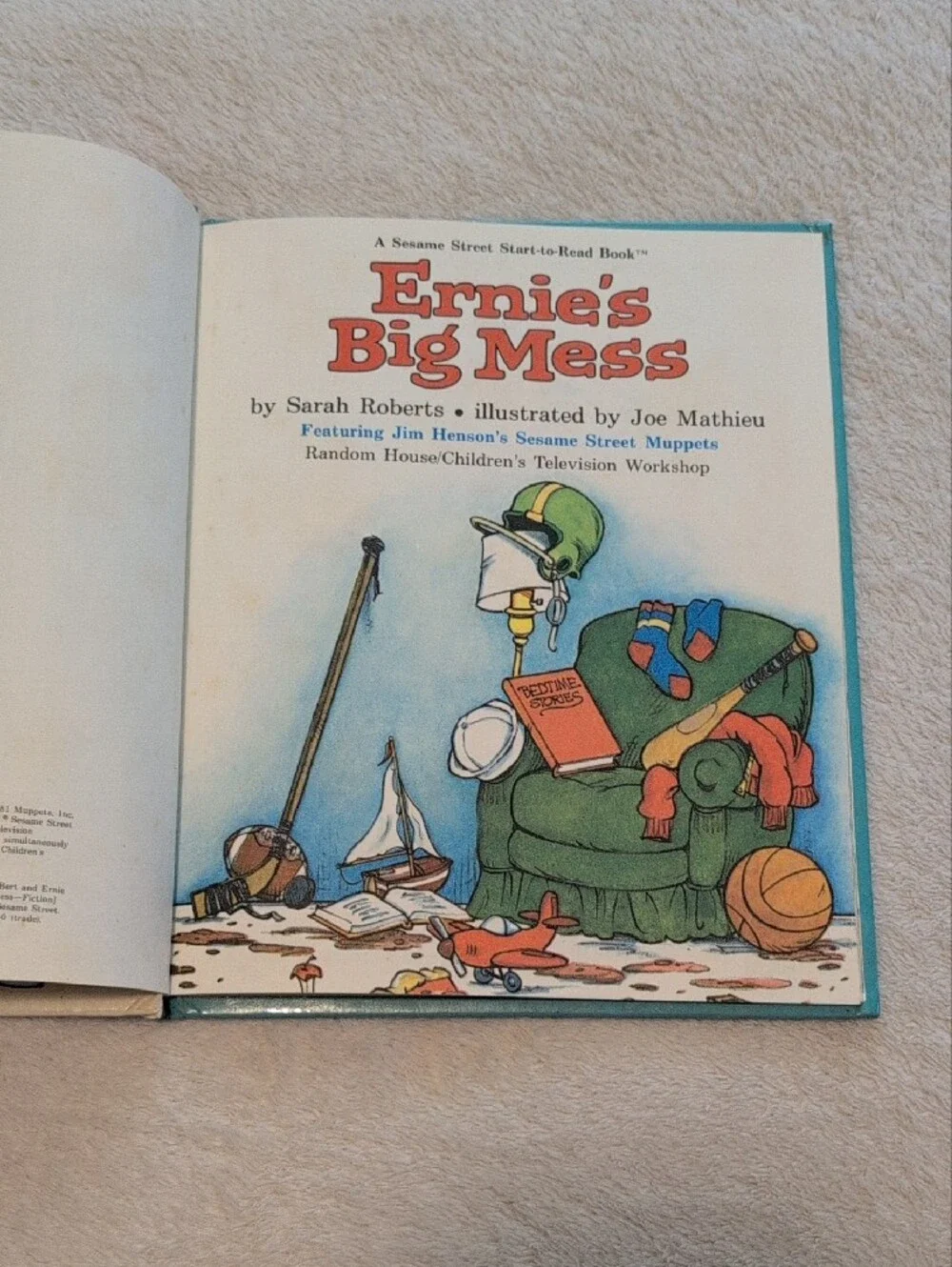 Sesame Street Board Book Bundle Ernie Grover Early Readers Vintage Kids